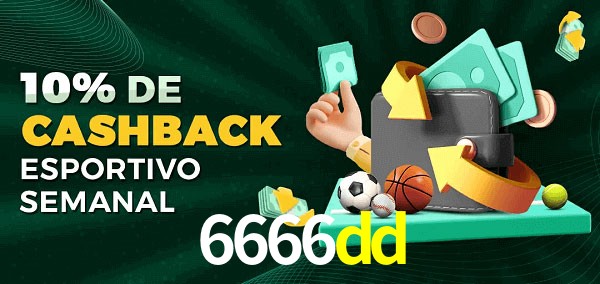 10% de bônus de cashback na 6666dd